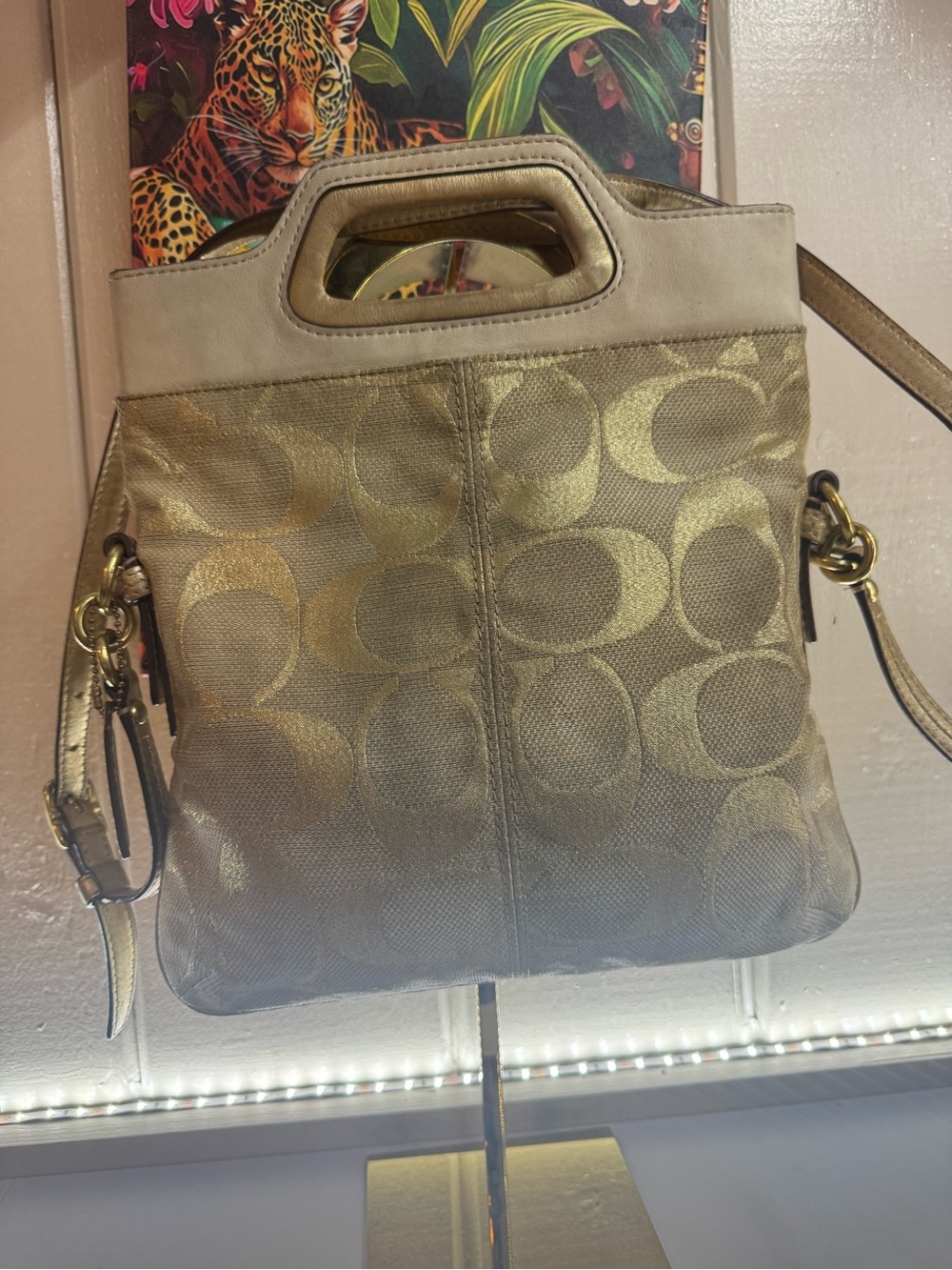 RARE COACH Bonnie Cashin EUC Condition Leather Trim 3 Way Bag - Picture 3 of 10